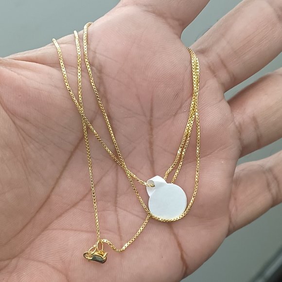 10kt real gold box chain size 24 inches